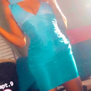 Arden b dress size 0 satin sky blue and royal blue mix so cute